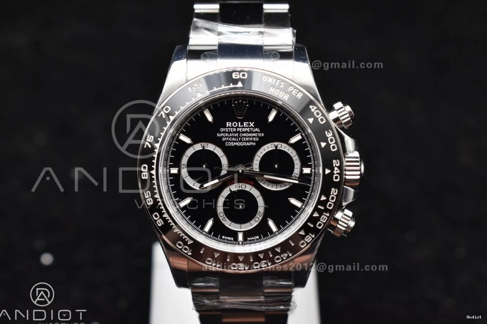 SBF 1:1 Factory VS Steel 126500 Black Rolex Daytona Movement 1051 904L SL4801 SunProtective Dial in 0810